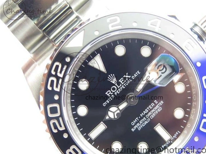 0129 GMT Master II 116710BLNR Batman Ceramic 316L Steel ROF Best Edition Black Dial on SS Bracelet A Youthful 2659